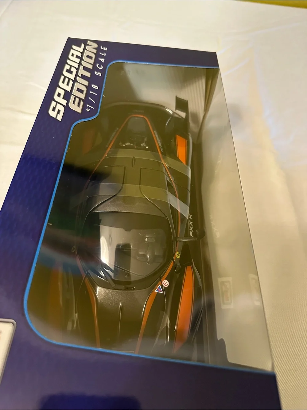 🚗FXX K Black & Orange Diecast Car